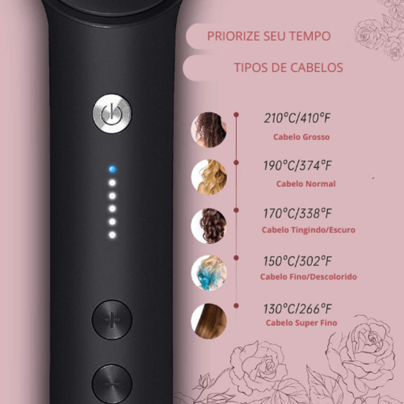 Escova Multifuncional Profissional Seca Alisa E Modela o Cabelo