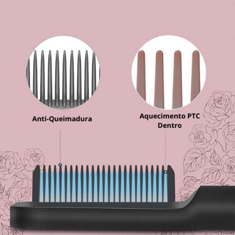 Escova Multifuncional Profissional Seca Alisa E Modela o Cabelo