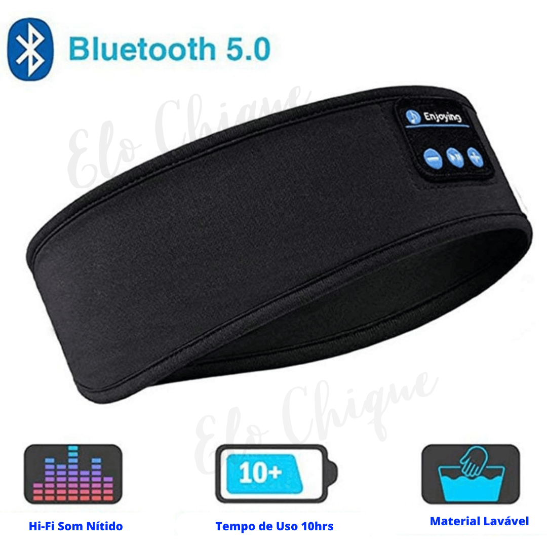 Máscara Para Dormir Com Fone de Ouvido Wireless Bluetooth Confortável