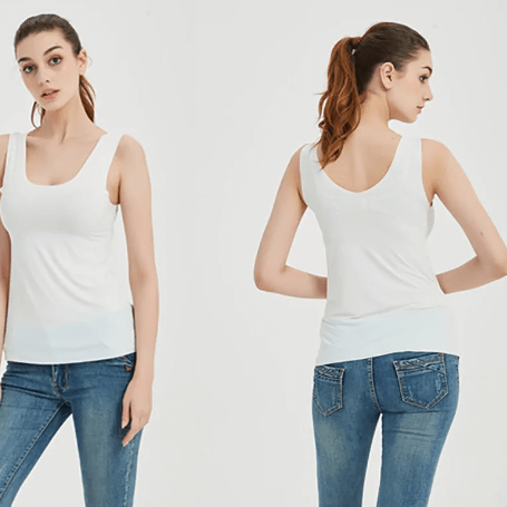 Regata Feminina Fibra Térmica Malha Tecnológica para Todas as Estações do Ano