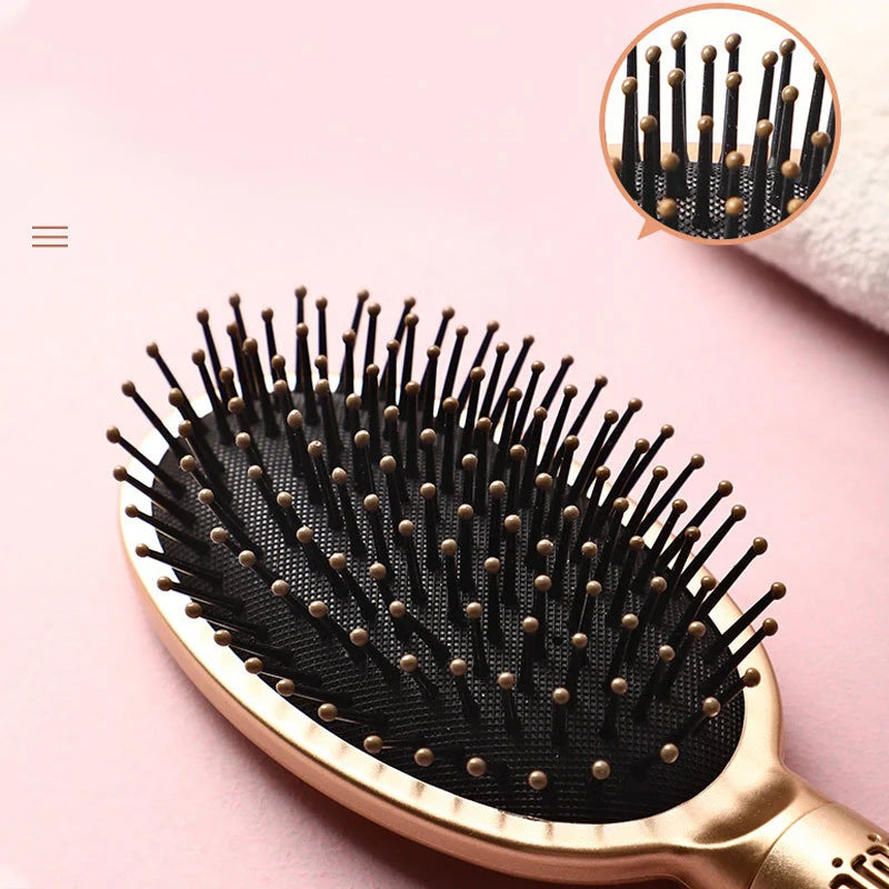 Escova De Cabelo Ergonômica Antiestática Estilosa
