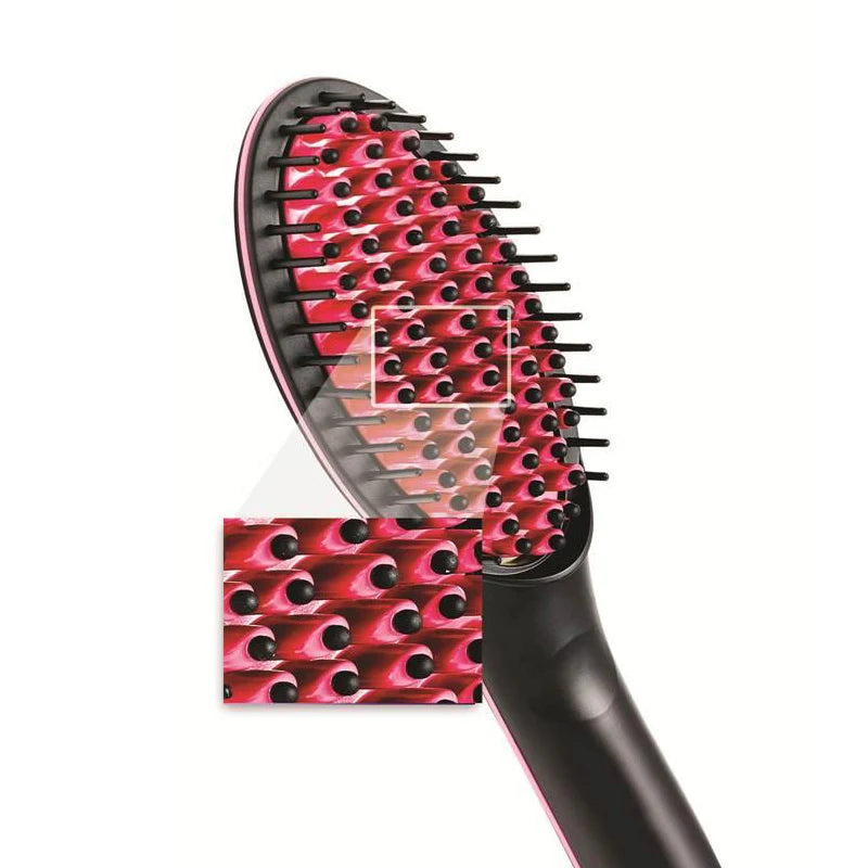 Escova Alisadora Chapinha Eletrica Bivolt com Lcd (BY-605)