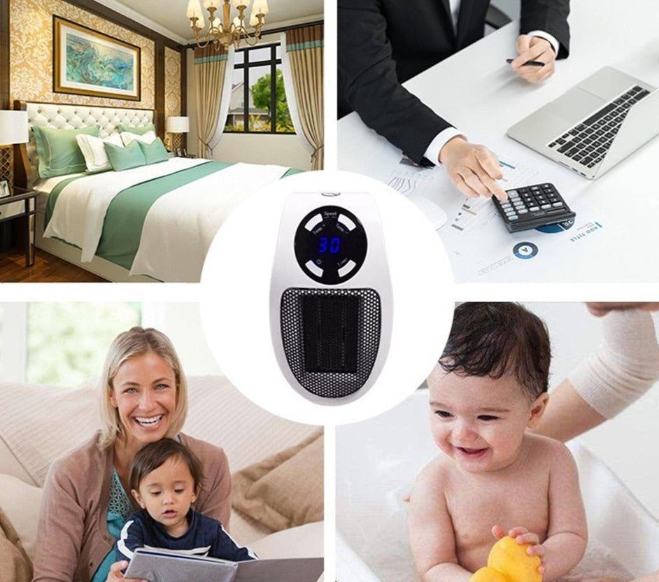 Aquecedor Portátil Elétrico 500W Inverno