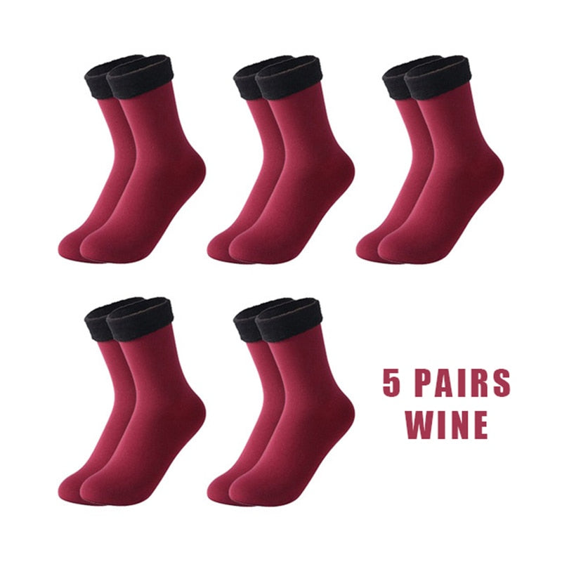 Meias Forradas em Lã Térmicas para o Inverno - Pague 2 leve 5 pares.