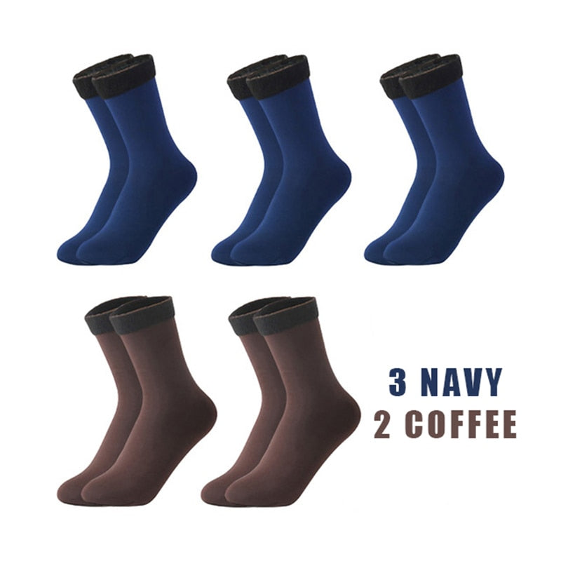 Meias Forradas em Lã Térmicas para o Inverno - Pague 2 leve 5 pares.