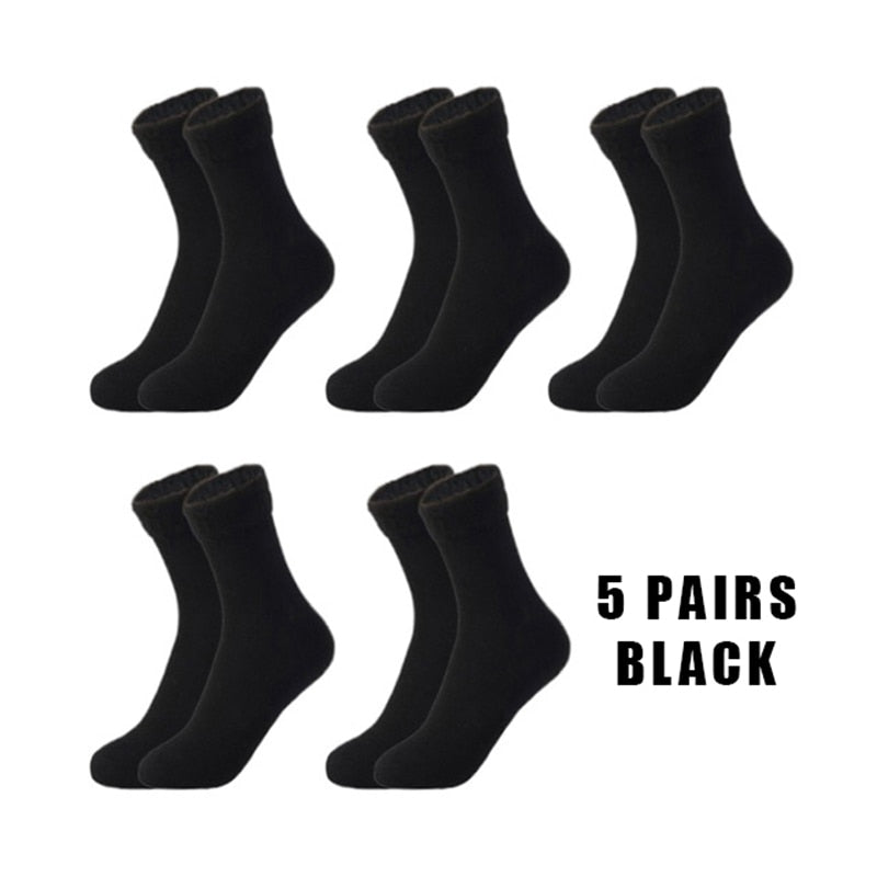 Meias Forradas em Lã Térmicas para o Inverno - Pague 2 leve 5 pares.