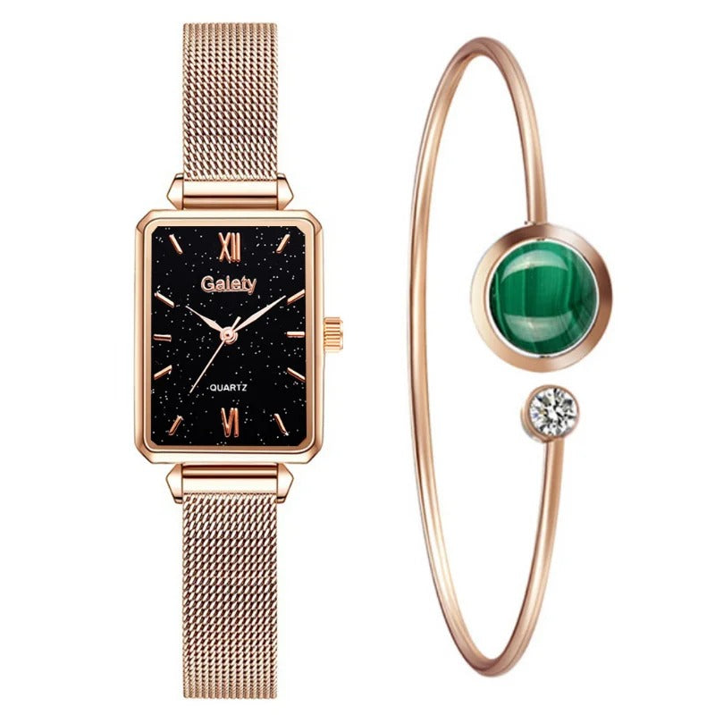 Relógio Luxe Feminino Linha Premium + Um Elegante Bracelete