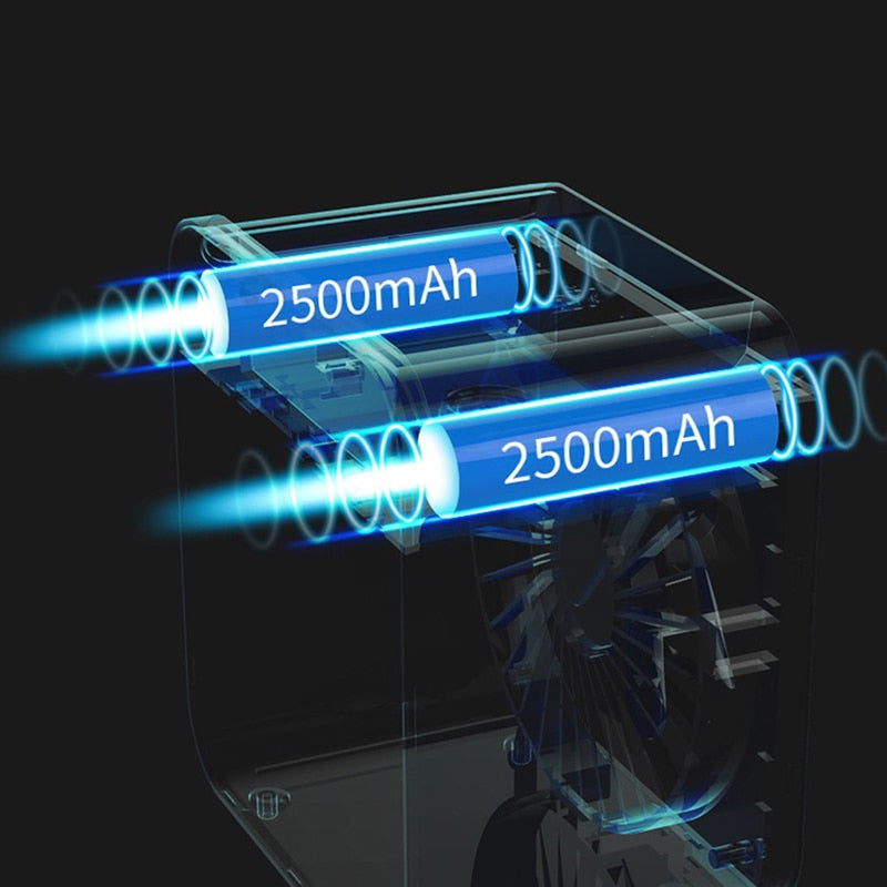 Mini Ar Condicionado Portátil Decorativo Luz Led